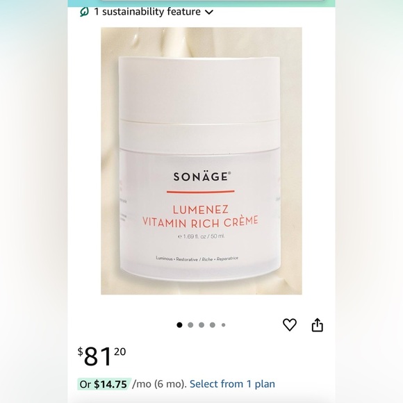 Sonage Lumenez Vitamin Facial Cream - 50ml new in box - Picture 2 of 11